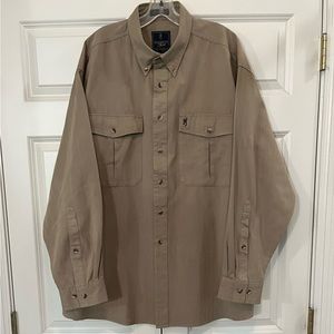 Browning Gold Long Sleeve Button Down Shirt, Size XXL